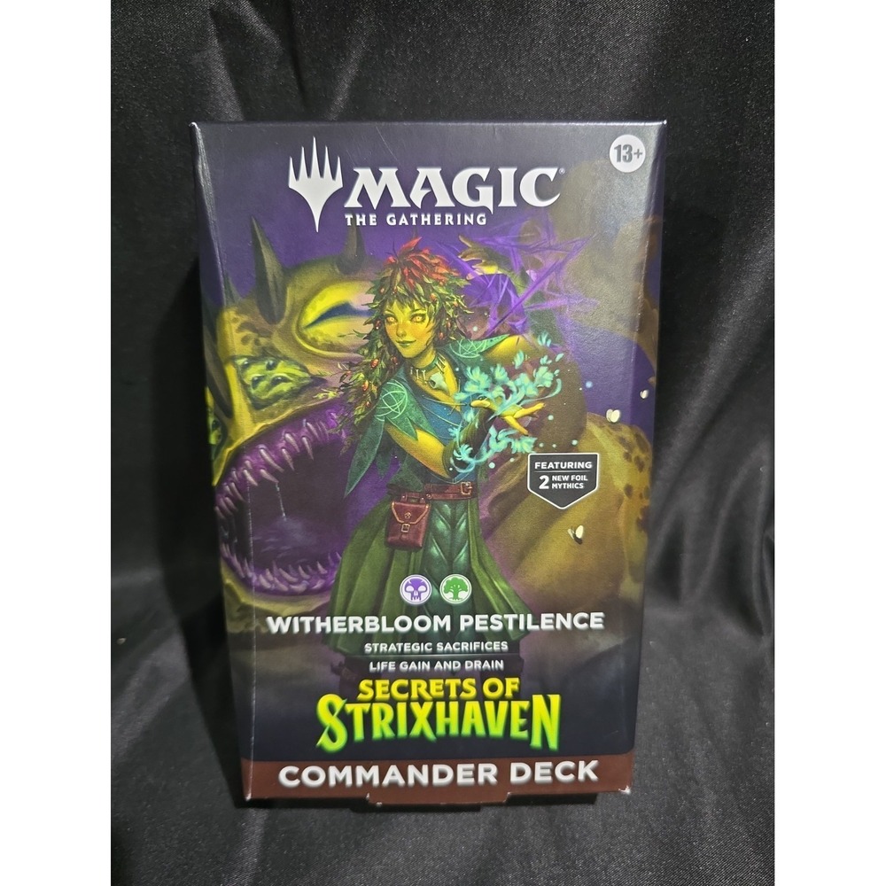 MTG Secrets of Strixhaven Commander Deck Witherbloom Pestilence Wizards D5348000